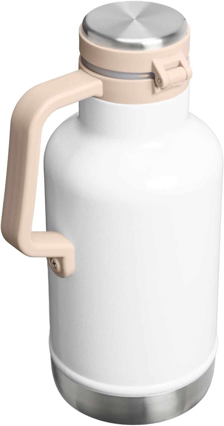 image:imageStanley Classic EasyPour Growler 64 oz Keeps Beer Cold or Coffee Hot Leakproof Steel Lined Lid and Easy to Carry Handle Insulated Stainless Steel BPAFree GreenHammertone Frost