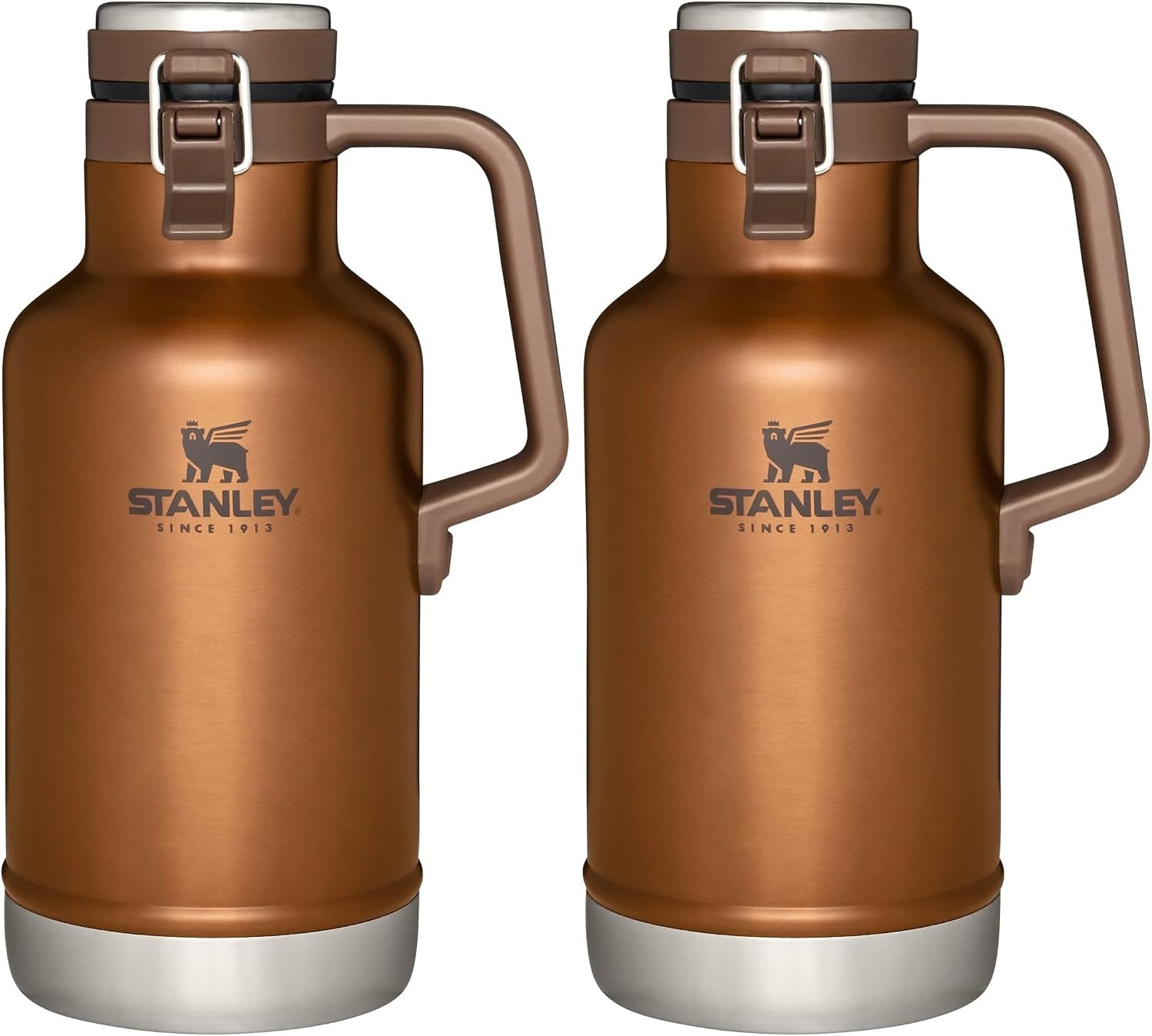 image:imageStanley Classic EasyPour Growler 64 oz Keeps Beer Cold or Coffee Hot Leakproof Steel Lined Lid and Easy to Carry Handle Insulated Stainless Steel BPAFree GreenMaple