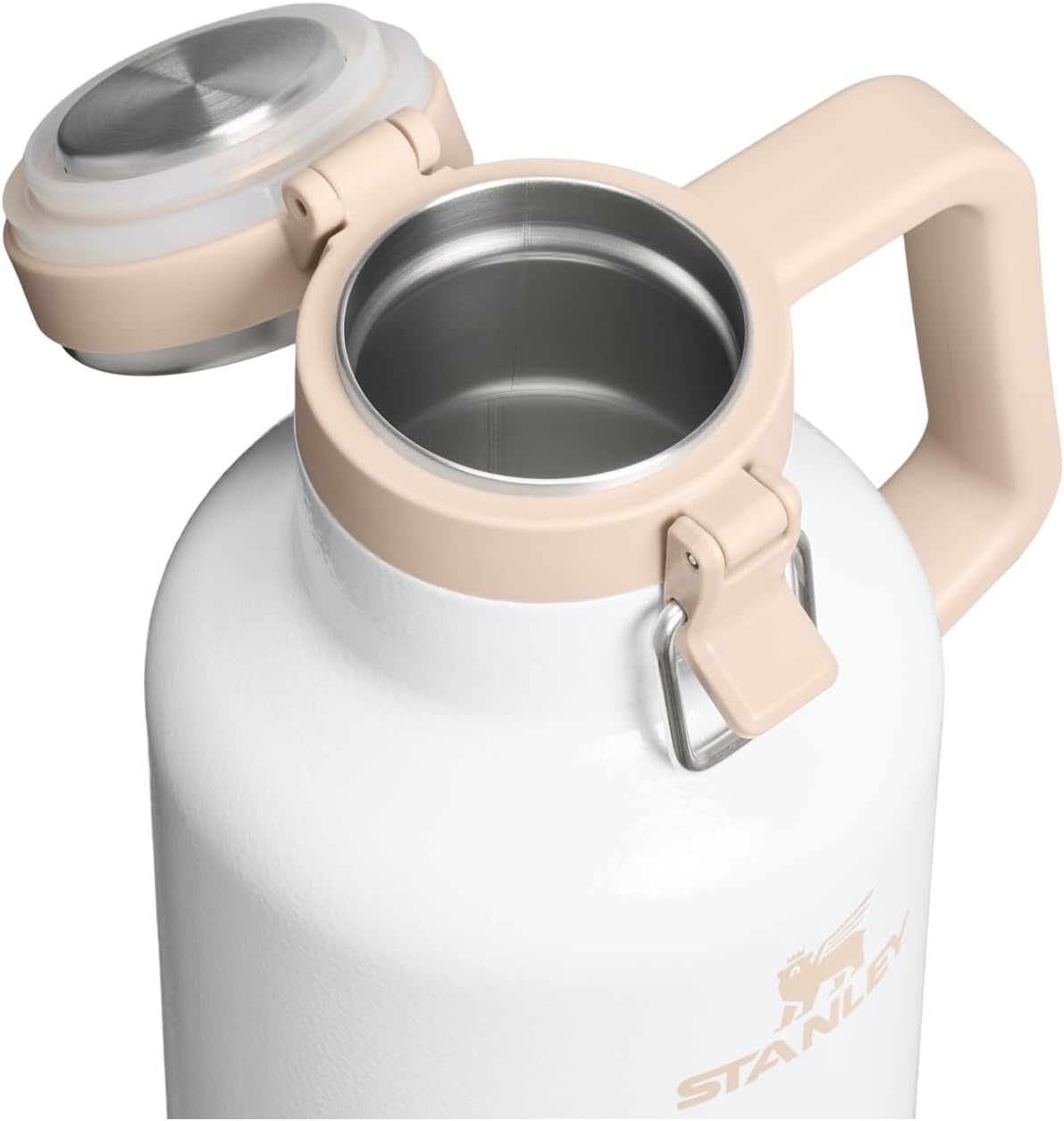 image:imageStanley Classic EasyPour Growler 64 oz Keeps Beer Cold or Coffee Hot Leakproof Steel Lined Lid and Easy to Carry Handle Insulated Stainless Steel BPAFree GreenHammertone Frost