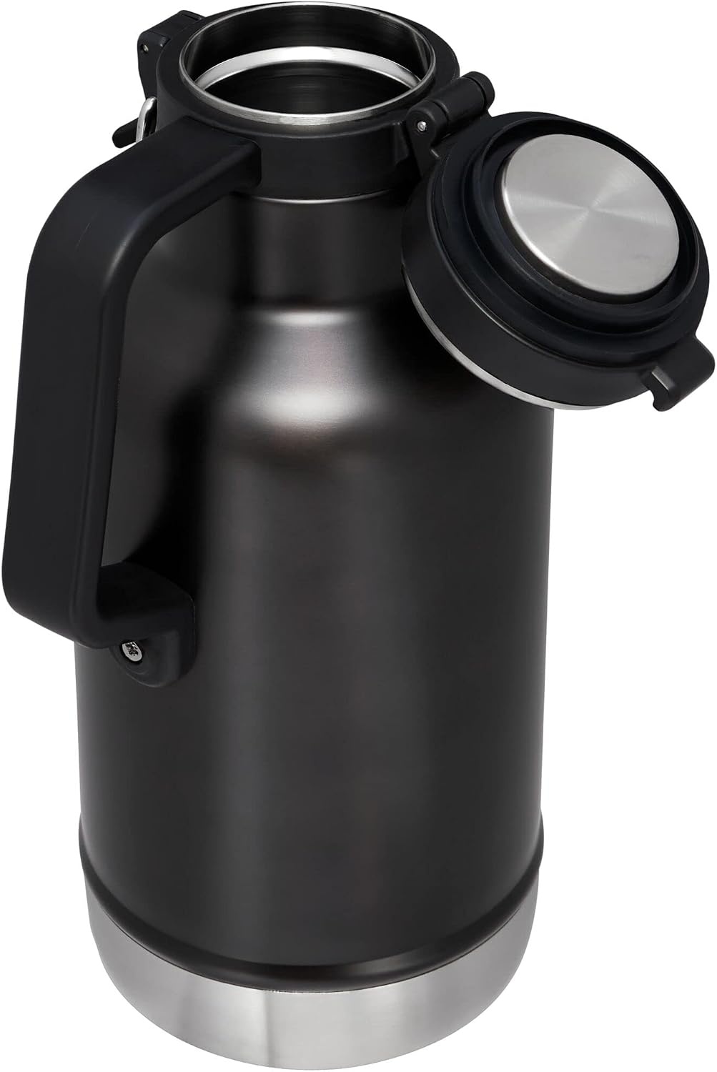 image:imageStanley Classic EasyPour Growler 64 oz Keeps Beer Cold or Coffee Hot Leakproof Steel Lined Lid and Easy to Carry Handle Insulated Stainless Steel BPAFree GreenCharcoal Glow