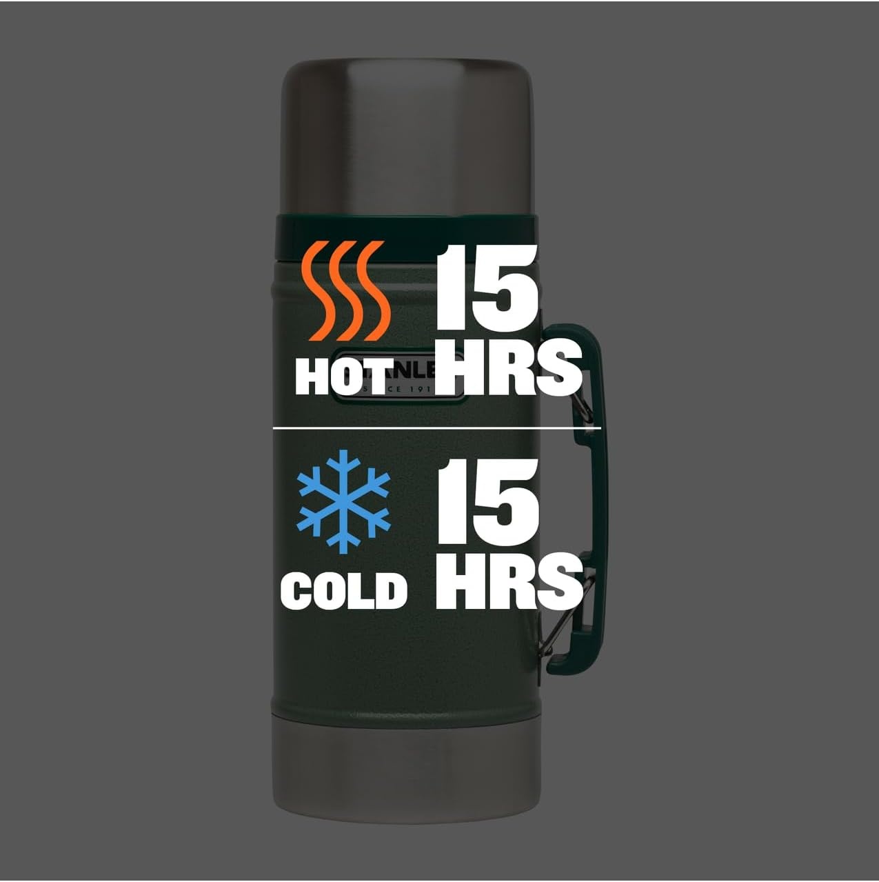 image:imageStanley Classic Legendary Vacuum InsulatedHammertone Green