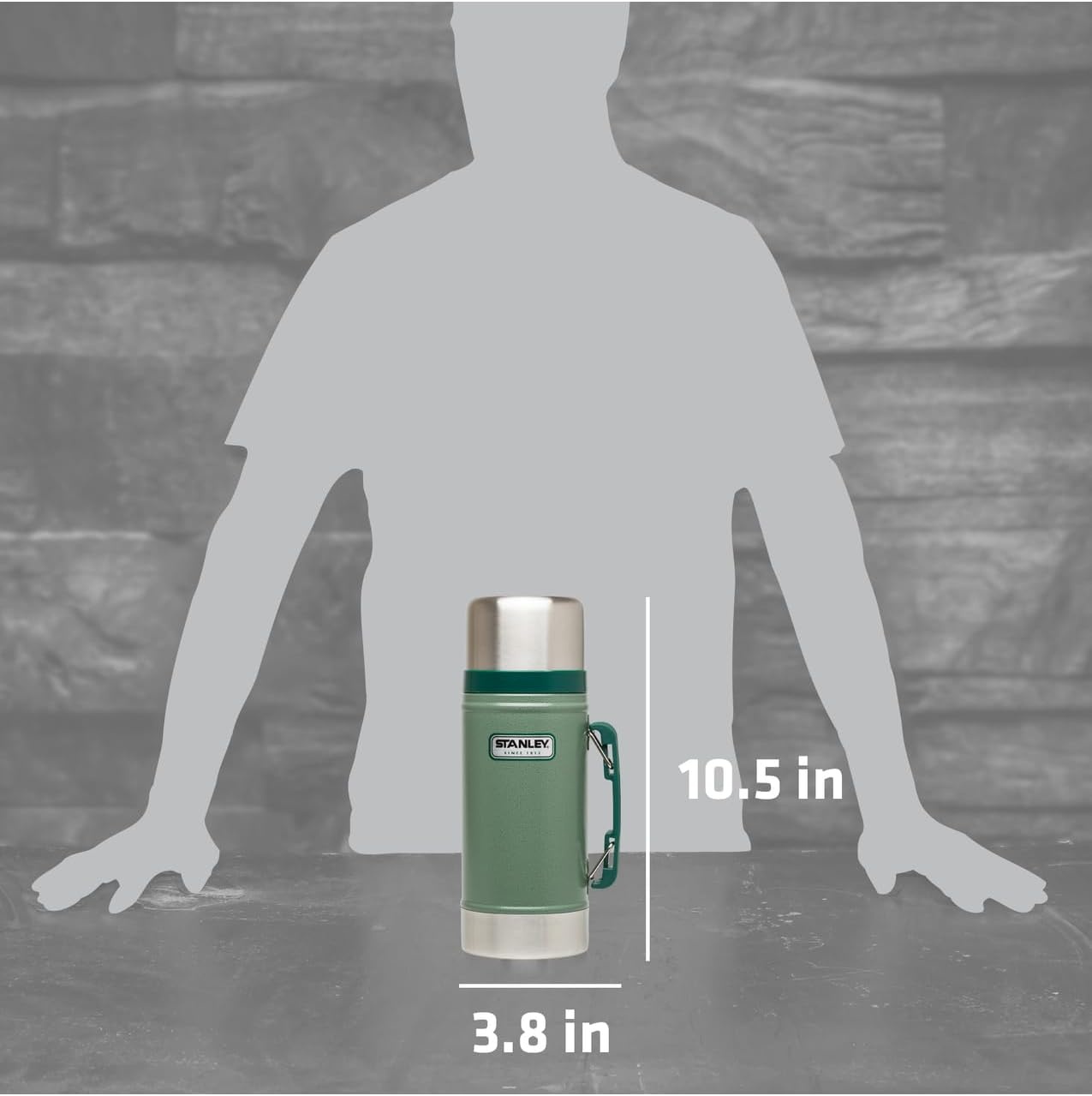 image:imageStanley Classic Legendary Vacuum InsulatedHammertone Green