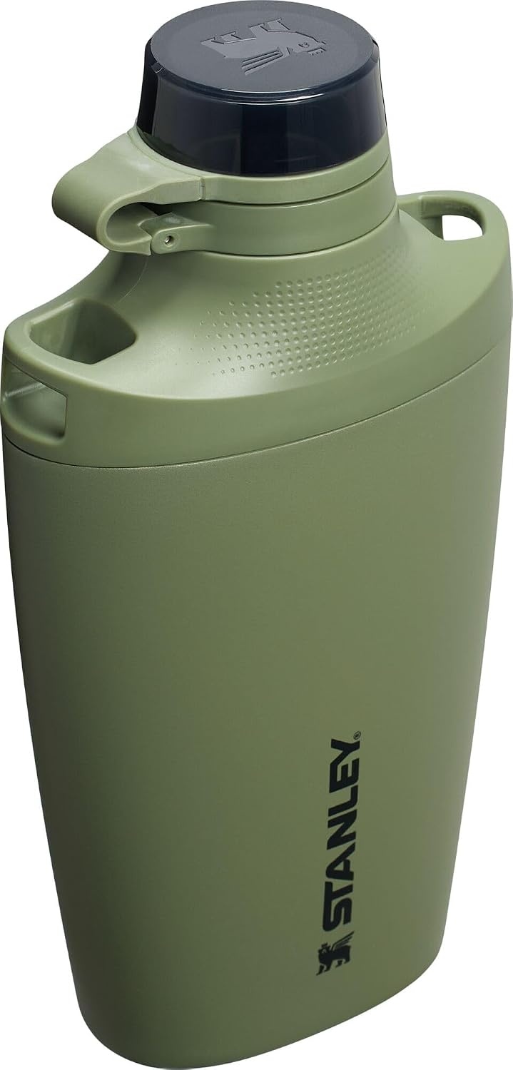 image:imageStanley Cross Bottle 23 oz Travel Water Bottle with Jacquard Strap Leakproof Tritan Lid with Removable Straw Insulated Stainless Steel BPAFree Dried PineDried Pine
