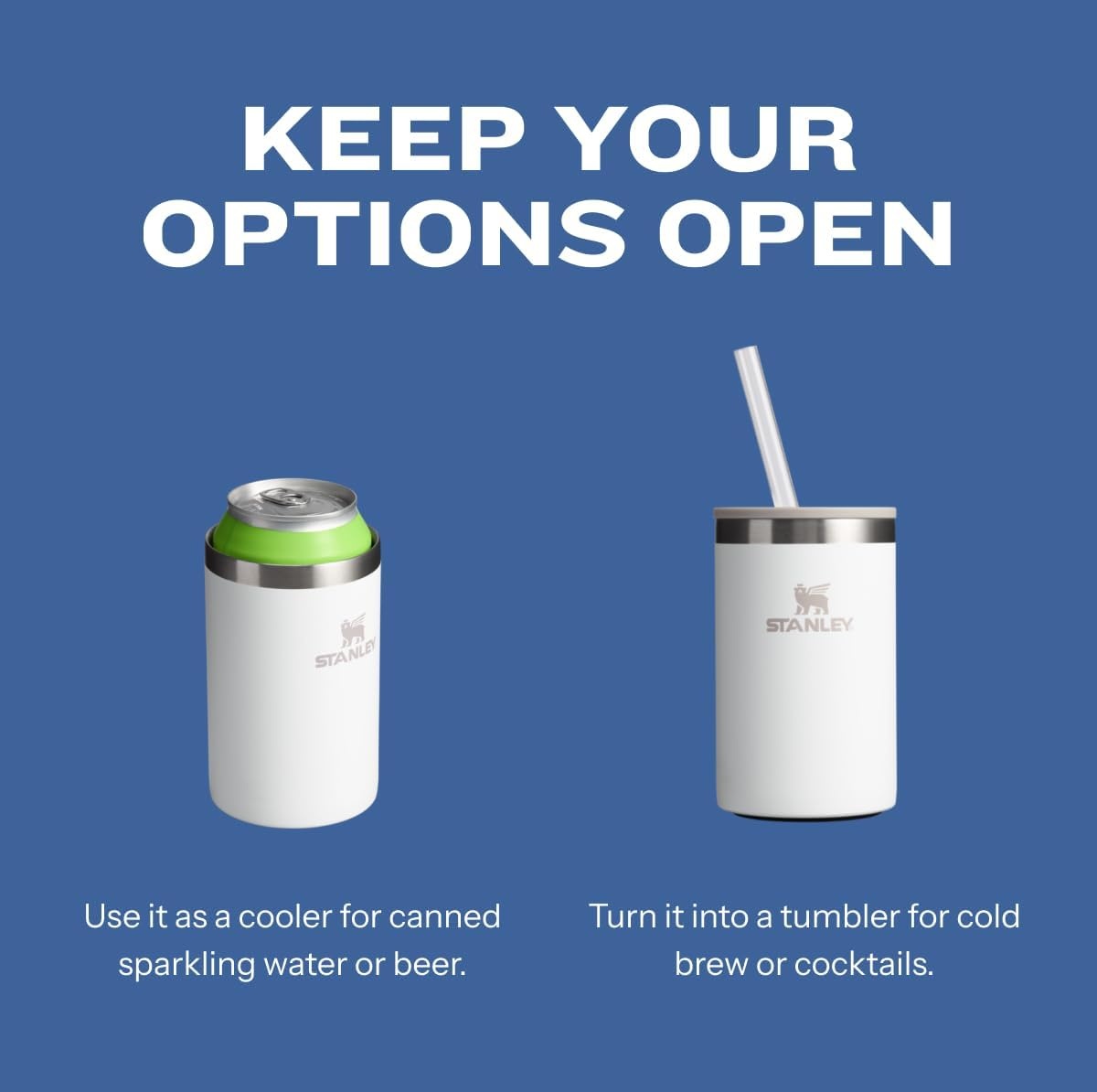 image:imageStanley Everyday Can Cooler Cup Beer Seltzers Soda and Energy Drinks Doubles as Tumbler Insulated Stainless Steel Drink Holder BPAFreeFrost
