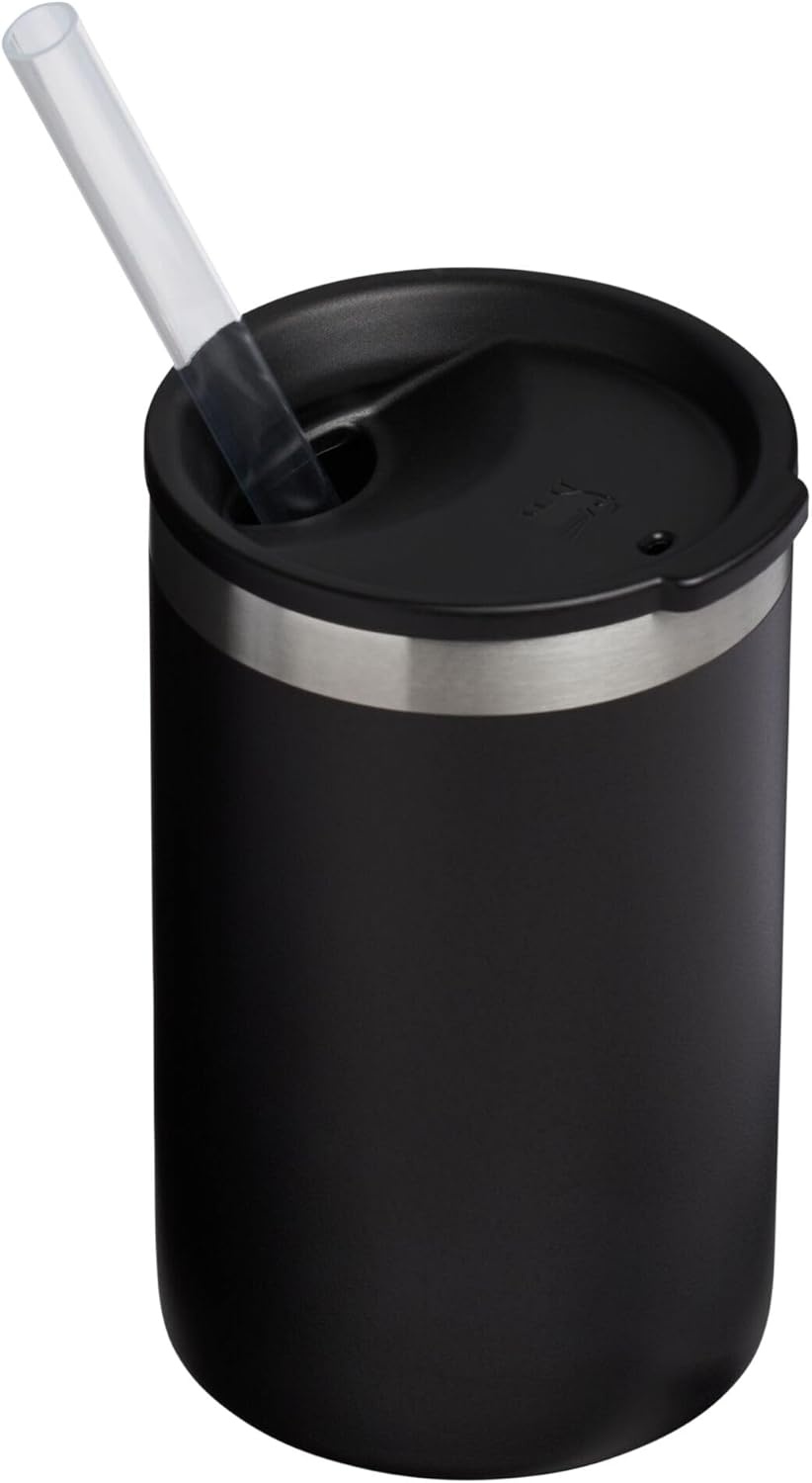 image:imageStanley Everyday Can Cooler Cup Beer Seltzers Soda and Energy Drinks Doubles as Tumbler Insulated Stainless Steel Drink Holder BPAFreeMatte Black