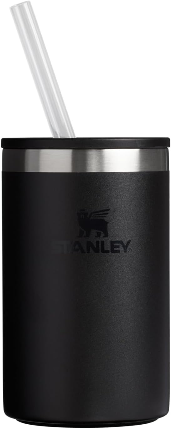 image:imageStanley Everyday Can Cooler Cup Beer Seltzers Soda and Energy Drinks Doubles as Tumbler Insulated Stainless Steel Drink Holder BPAFreeMatte Black