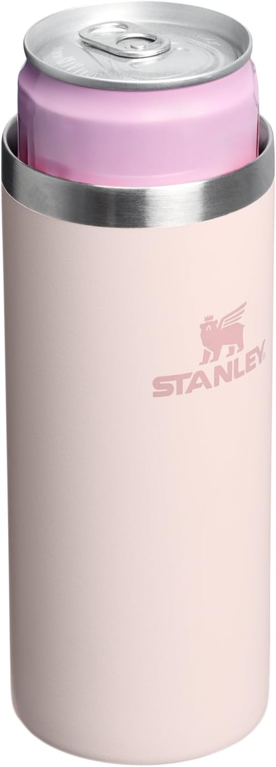 image:imageStanley Everyday Can Cooler Cup Beer Seltzers Soda and Energy Drinks Doubles as Tumbler Insulated Stainless Steel Drink Holder BPAFreeRose Quartz