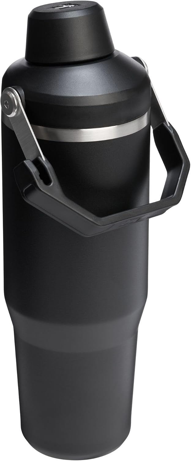 image:imageStanley IceFlow 20 Fast Flow Tumbler with Handle 40 oz Twist On Angled Spout Lid Leakproof Water Bottle Insulated Stainless Steel BPAFree LilacBlack 20