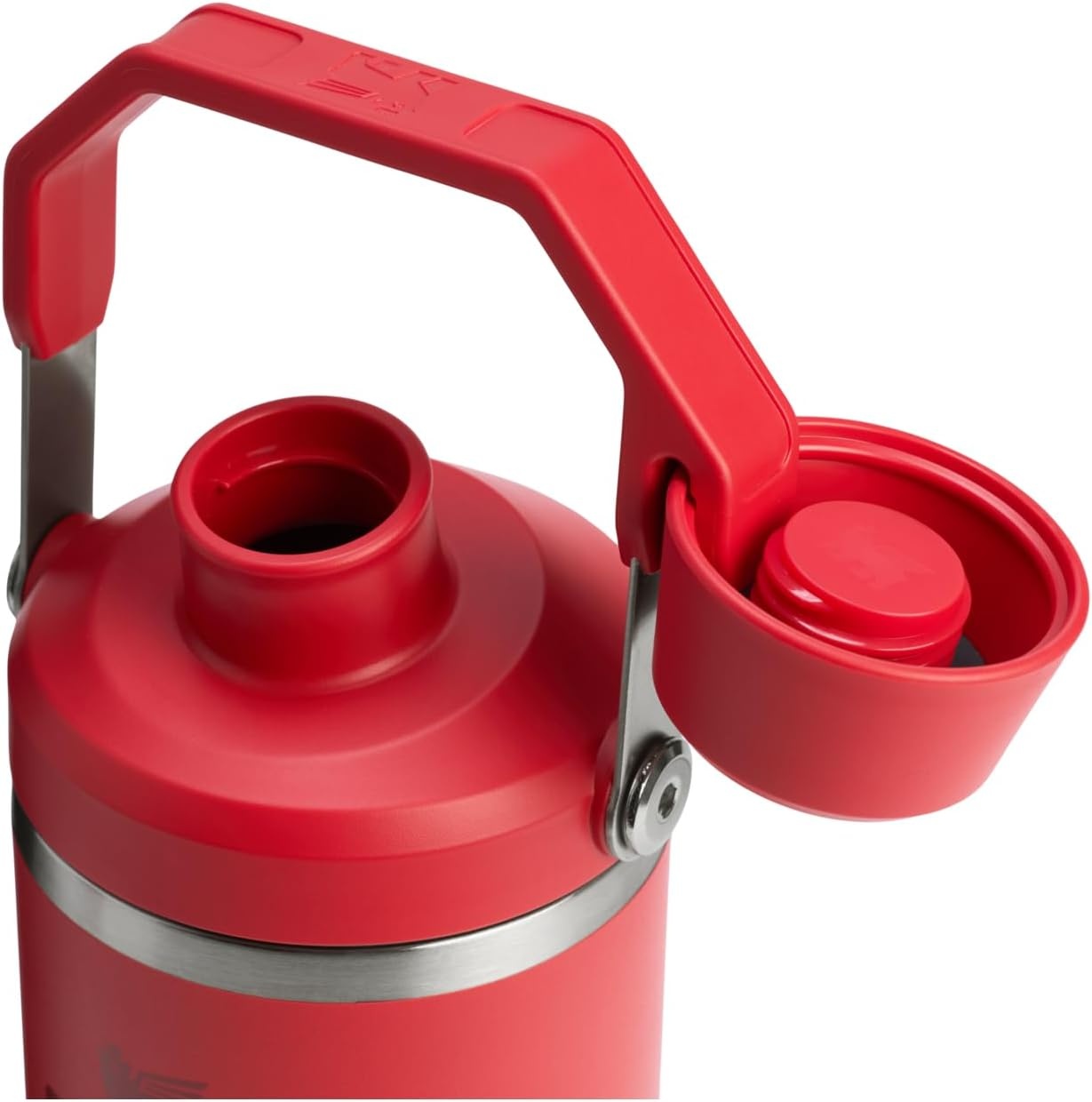 image:imageStanley IceFlow 20 Fast Flow Tumbler with Handle 40 oz Twist On Angled Spout Lid Leakproof Water Bottle Insulated Stainless Steel BPAFree LilacChili Red