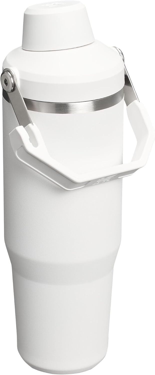 image:imageStanley IceFlow 20 Fast Flow Tumbler with Handle 40 oz Twist On Angled Spout Lid Leakproof Water Bottle Insulated Stainless Steel BPAFree LilacFrost