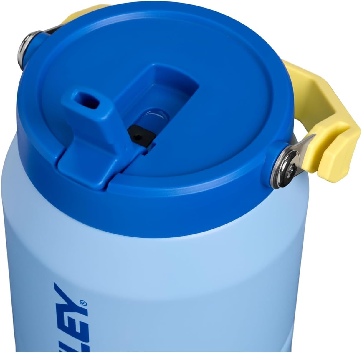image:imageStanley IceFlow 20 Flip Straw Jug with Handle 64 oz Twist On Lid and Flip Up Straw Leakproof for Travel and Sports Insulated Stainless Steel BPAFree Dried PineCornflower Admiral Blue