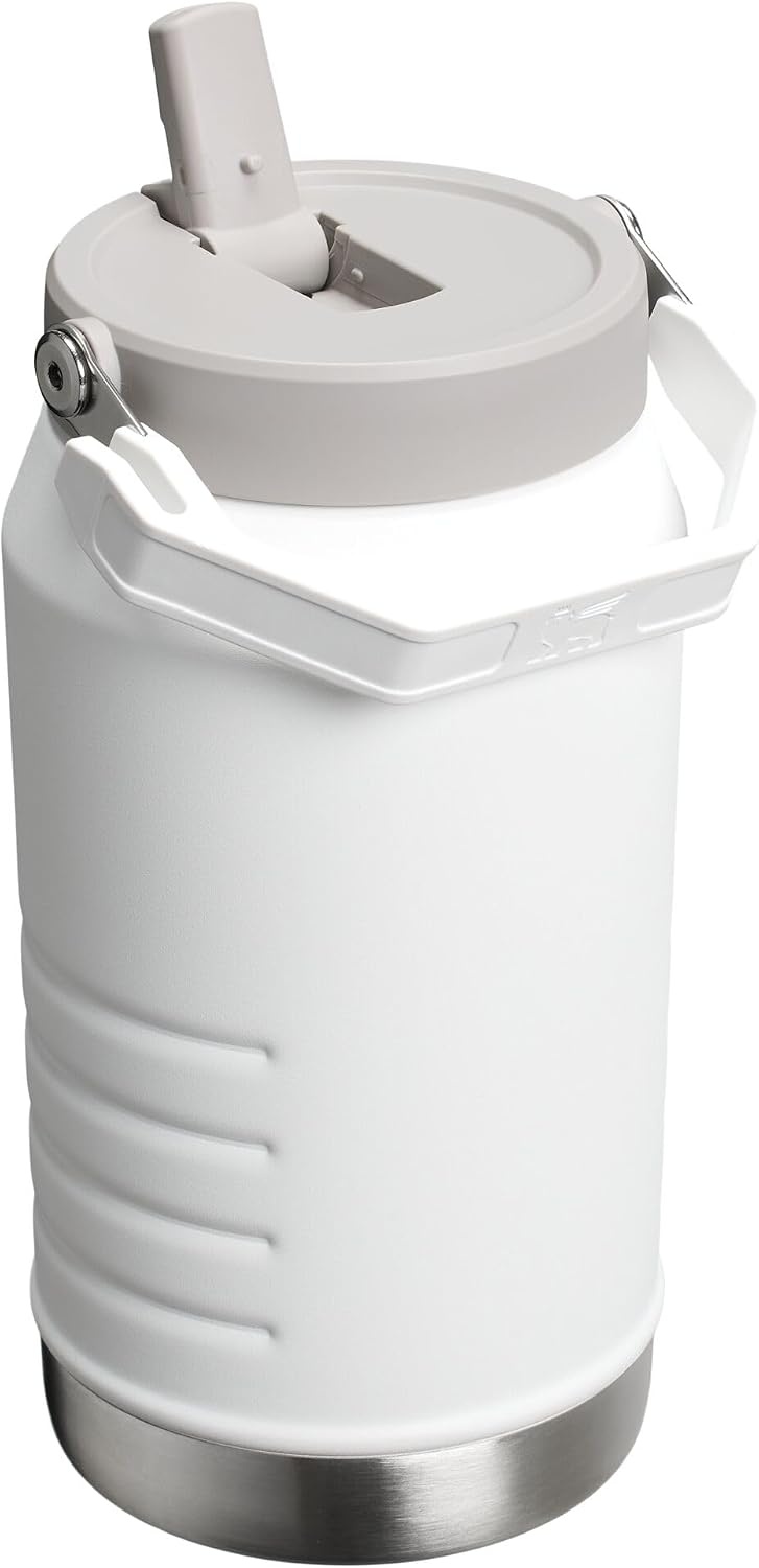 image:imageStanley IceFlow 20 Flip Straw Jug with Handle 64 oz Twist On Lid and Flip Up Straw Leakproof for Travel and Sports Insulated Stainless Steel BPAFree Dried PineFrost