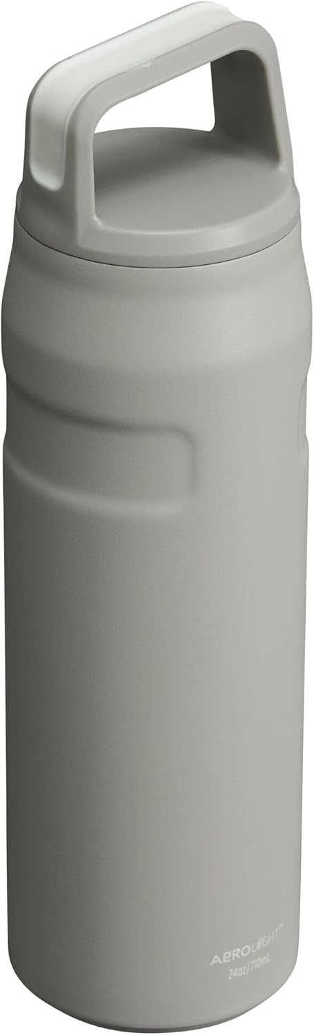 image:imageStanley IceFlow Cap and Carry Water Bottle Wide Mouth Twist Lid Lightweight amp Leakproof for Travel amp Sports Insulated Stainless Steel BPAFreeAsh