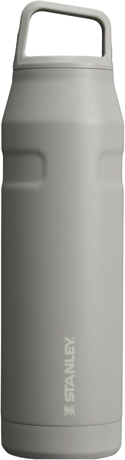 image:imageStanley IceFlow Cap and Carry Water Bottle Wide Mouth Twist Lid Lightweight amp Leakproof for Travel amp Sports Insulated Stainless Steel BPAFreeAsh