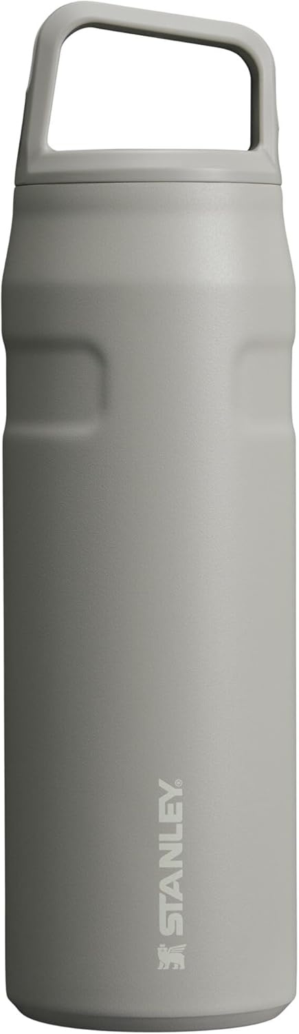 image:imageStanley IceFlow Cap and Carry Water Bottle Wide Mouth Twist Lid Lightweight amp Leakproof for Travel amp Sports Insulated Stainless Steel BPAFreeAsh