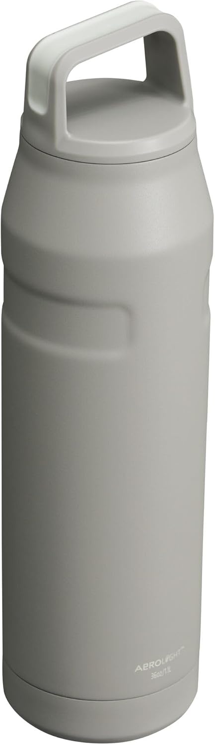 image:imageStanley IceFlow Cap and Carry Water Bottle Wide Mouth Twist Lid Lightweight amp Leakproof for Travel amp Sports Insulated Stainless Steel BPAFreeAsh