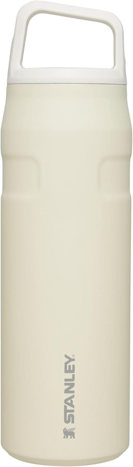 image:imageStanley IceFlow Cap and Carry Water Bottle Wide Mouth Twist Lid Lightweight amp Leakproof for Travel amp Sports Insulated Stainless Steel BPAFreeCream Glimmer