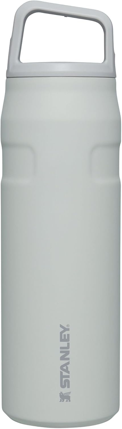 image:imageStanley IceFlow Cap and Carry Water Bottle Wide Mouth Twist Lid Lightweight amp Leakproof for Travel amp Sports Insulated Stainless Steel BPAFreeFog Glimmer