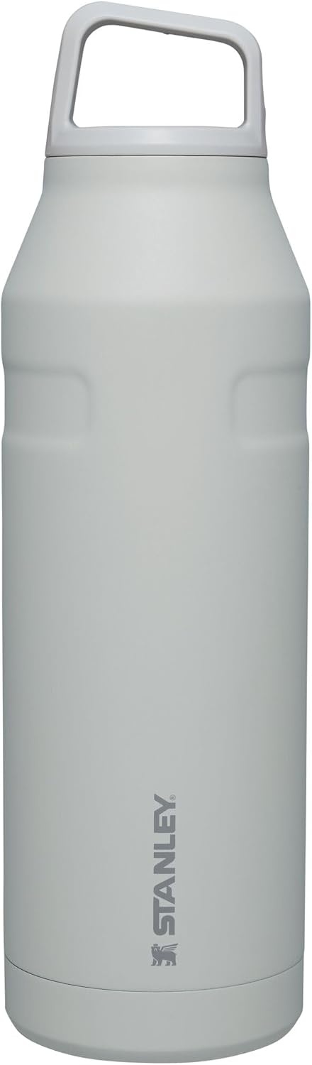 image:imageStanley IceFlow Cap and Carry Water Bottle Wide Mouth Twist Lid Lightweight amp Leakproof for Travel amp Sports Insulated Stainless Steel BPAFreeFog Glimmer