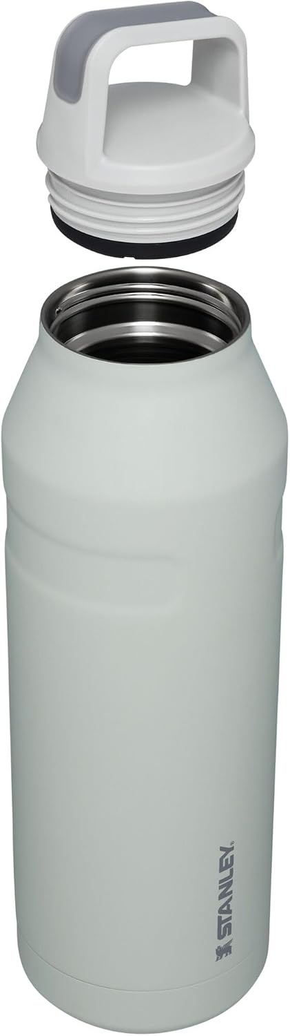 image:imageStanley IceFlow Cap and Carry Water Bottle Wide Mouth Twist Lid Lightweight amp Leakproof for Travel amp Sports Insulated Stainless Steel BPAFreeFog Glimmer
