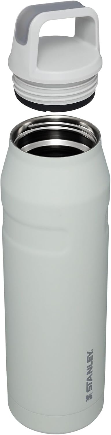 image:imageStanley IceFlow Cap and Carry Water Bottle Wide Mouth Twist Lid Lightweight amp Leakproof for Travel amp Sports Insulated Stainless Steel BPAFreeFog Glimmer