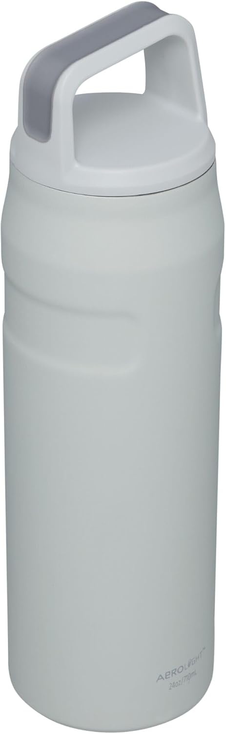 image:imageStanley IceFlow Cap and Carry Water Bottle Wide Mouth Twist Lid Lightweight amp Leakproof for Travel amp Sports Insulated Stainless Steel BPAFreeFog Glimmer