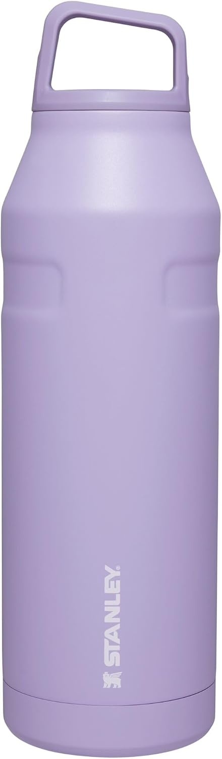 image:imageStanley IceFlow Cap and Carry Water Bottle Wide Mouth Twist Lid Lightweight amp Leakproof for Travel amp Sports Insulated Stainless Steel BPAFreeLavender
