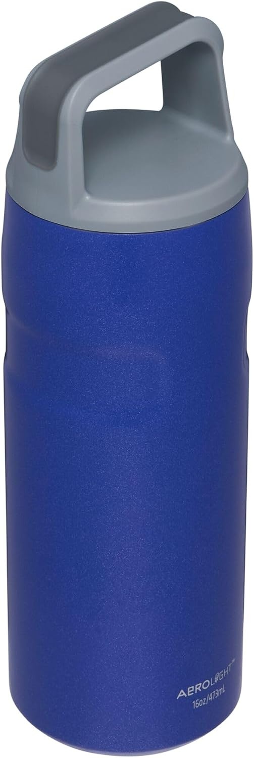 image:imageStanley IceFlow Cap and Carry Water Bottle Wide Mouth Twist Lid Lightweight amp Leakproof for Travel amp Sports Insulated Stainless Steel BPAFreeLapis Glimmer