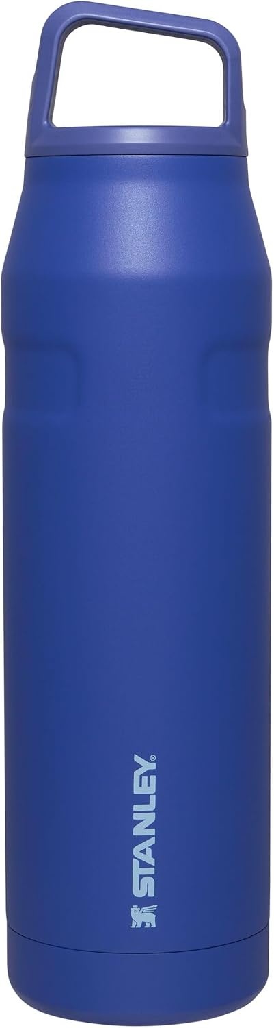 image:imageStanley IceFlow Cap and Carry Water Bottle Wide Mouth Twist Lid Lightweight amp Leakproof for Travel amp Sports Insulated Stainless Steel BPAFreeLapis