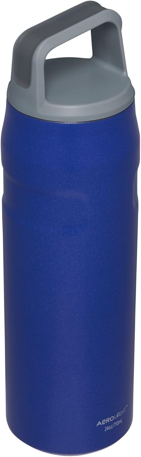 image:imageStanley IceFlow Cap and Carry Water Bottle Wide Mouth Twist Lid Lightweight amp Leakproof for Travel amp Sports Insulated Stainless Steel BPAFreeLapis Glimmer