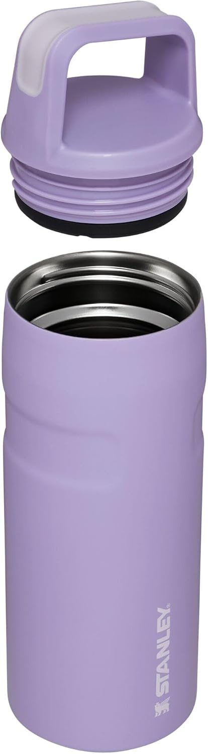 image:imageStanley IceFlow Cap and Carry Water Bottle Wide Mouth Twist Lid Lightweight amp Leakproof for Travel amp Sports Insulated Stainless Steel BPAFreeLavender