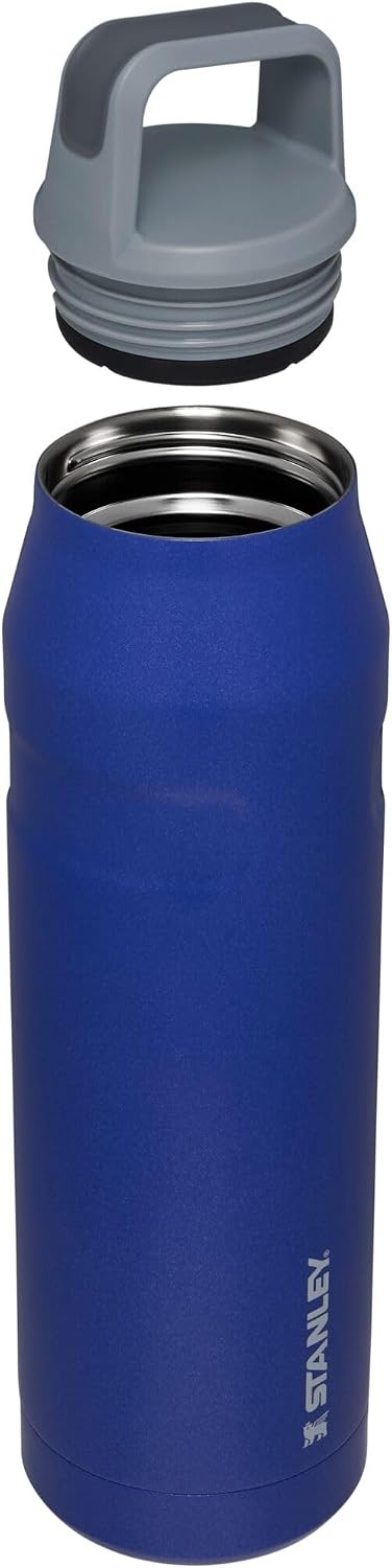 image:imageStanley IceFlow Cap and Carry Water Bottle Wide Mouth Twist Lid Lightweight amp Leakproof for Travel amp Sports Insulated Stainless Steel BPAFreeLapis Glimmer