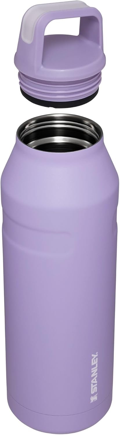 image:imageStanley IceFlow Cap and Carry Water Bottle Wide Mouth Twist Lid Lightweight amp Leakproof for Travel amp Sports Insulated Stainless Steel BPAFreeLavender