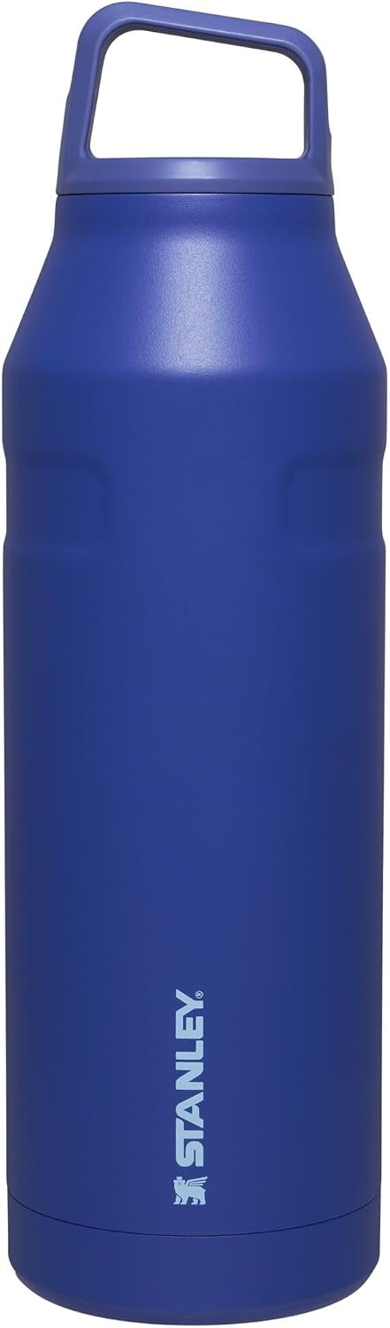 image:imageStanley IceFlow Cap and Carry Water Bottle Wide Mouth Twist Lid Lightweight amp Leakproof for Travel amp Sports Insulated Stainless Steel BPAFreeLapis