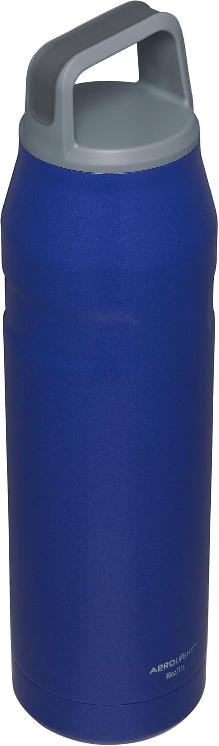 image:imageStanley IceFlow Cap and Carry Water Bottle Wide Mouth Twist Lid Lightweight amp Leakproof for Travel amp Sports Insulated Stainless Steel BPAFreeLapis Glimmer