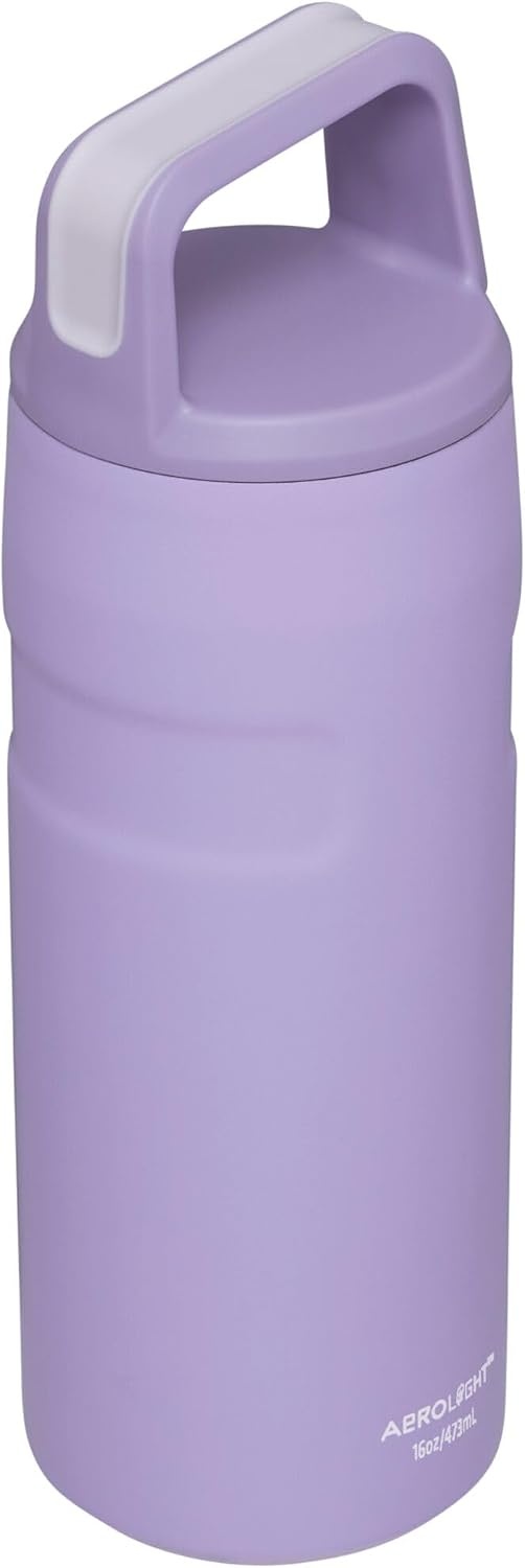 image:imageStanley IceFlow Cap and Carry Water Bottle Wide Mouth Twist Lid Lightweight amp Leakproof for Travel amp Sports Insulated Stainless Steel BPAFreeLavender