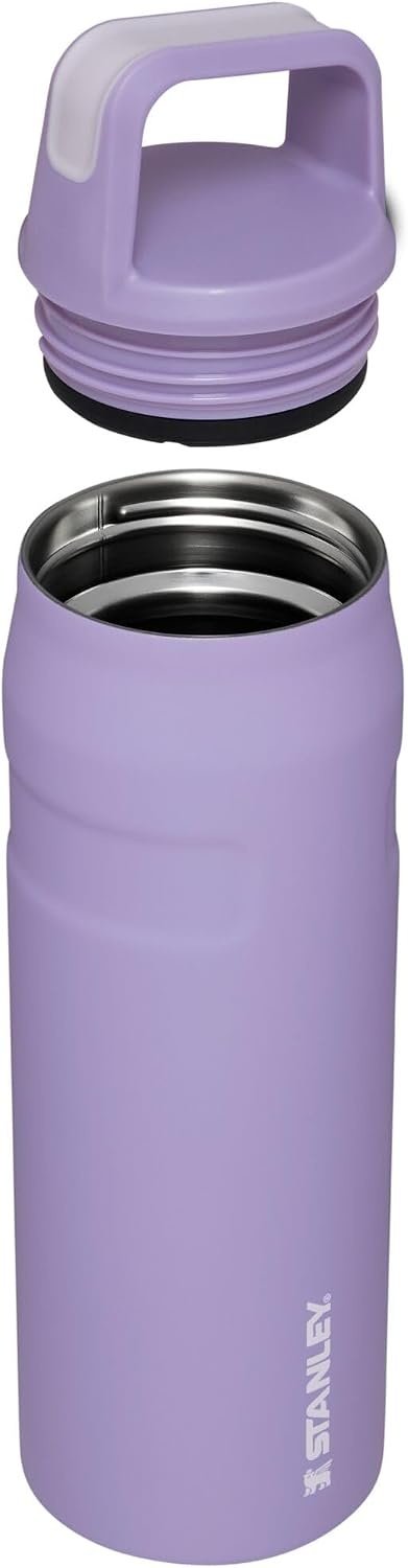 image:imageStanley IceFlow Cap and Carry Water Bottle Wide Mouth Twist Lid Lightweight amp Leakproof for Travel amp Sports Insulated Stainless Steel BPAFreeLavender