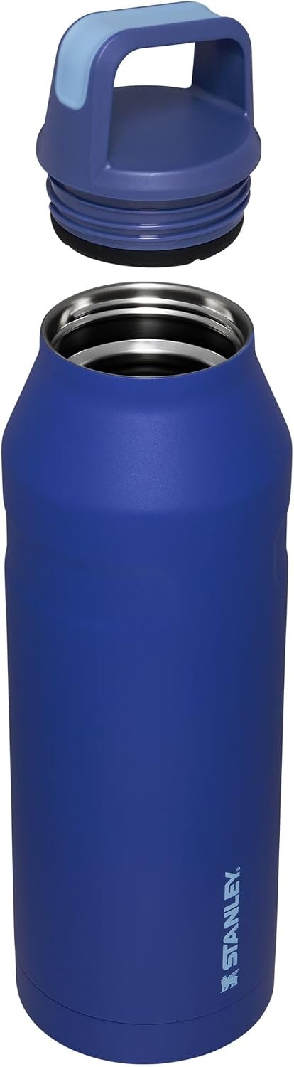 image:imageStanley IceFlow Cap and Carry Water Bottle Wide Mouth Twist Lid Lightweight amp Leakproof for Travel amp Sports Insulated Stainless Steel BPAFreeLapis