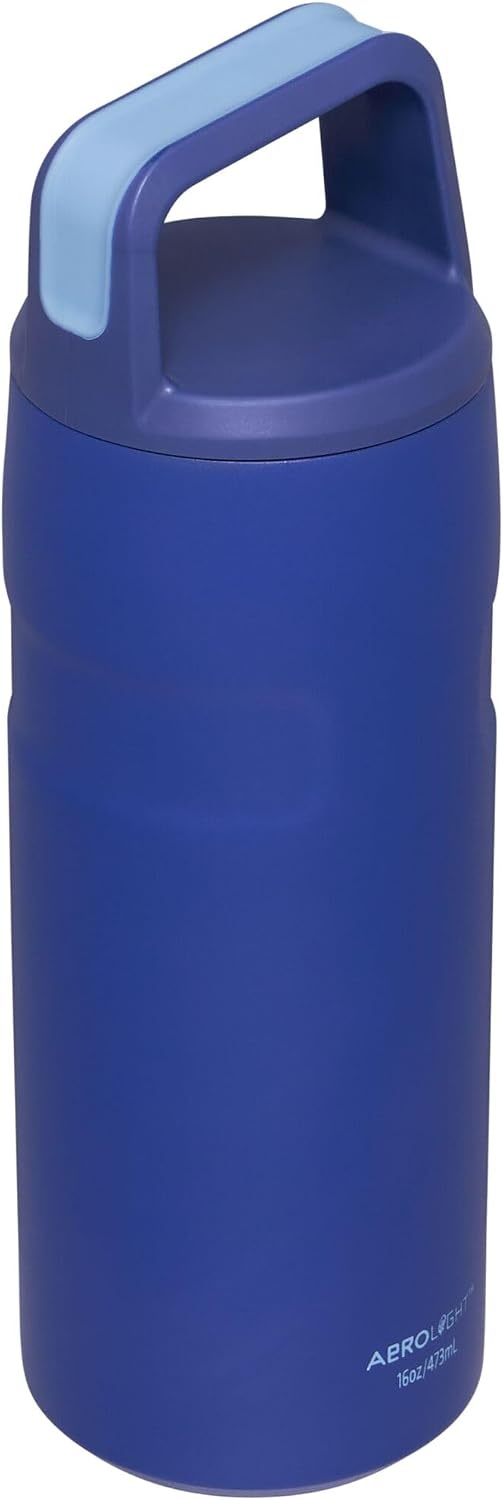 image:imageStanley IceFlow Cap and Carry Water Bottle Wide Mouth Twist Lid Lightweight amp Leakproof for Travel amp Sports Insulated Stainless Steel BPAFreeLapis