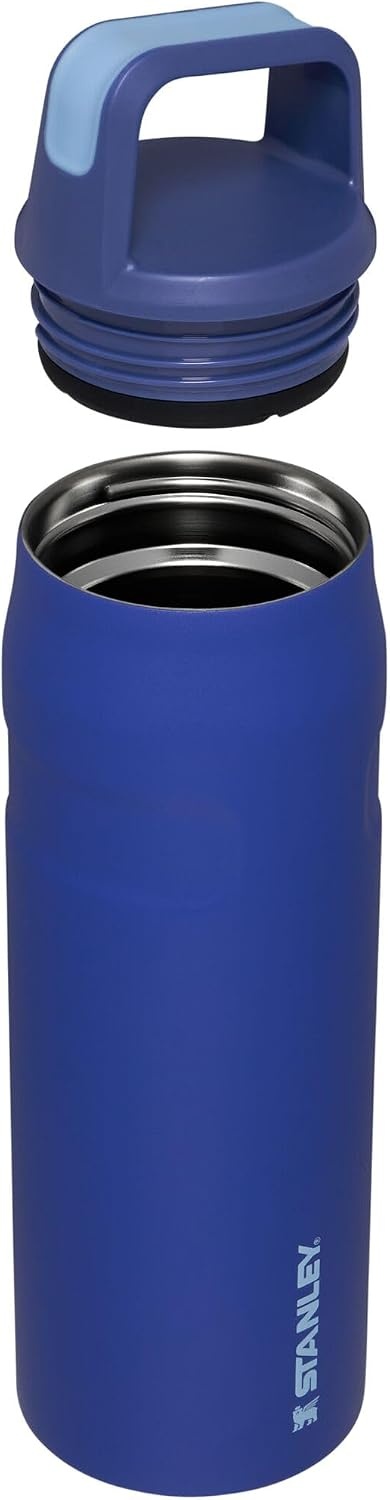 image:imageStanley IceFlow Cap and Carry Water Bottle Wide Mouth Twist Lid Lightweight amp Leakproof for Travel amp Sports Insulated Stainless Steel BPAFreeLapis