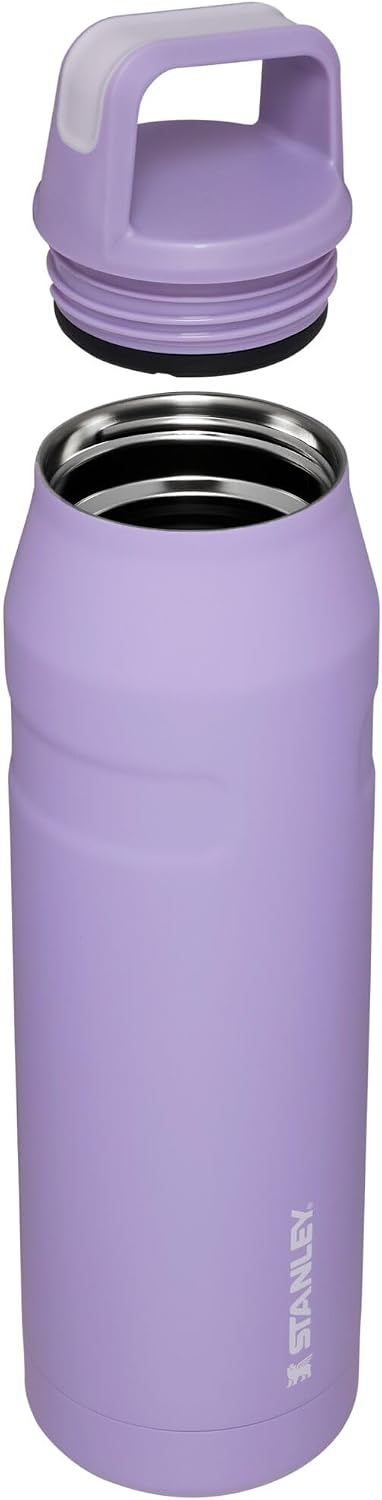 image:imageStanley IceFlow Cap and Carry Water Bottle Wide Mouth Twist Lid Lightweight amp Leakproof for Travel amp Sports Insulated Stainless Steel BPAFreeLavender