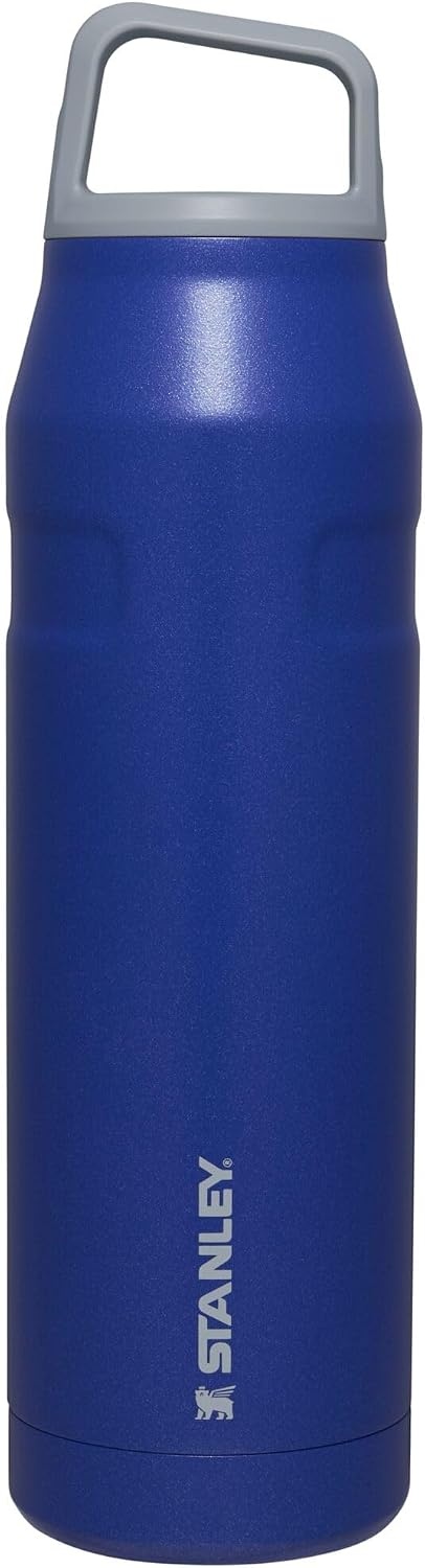 image:imageStanley IceFlow Cap and Carry Water Bottle Wide Mouth Twist Lid Lightweight amp Leakproof for Travel amp Sports Insulated Stainless Steel BPAFreeLapis Glimmer