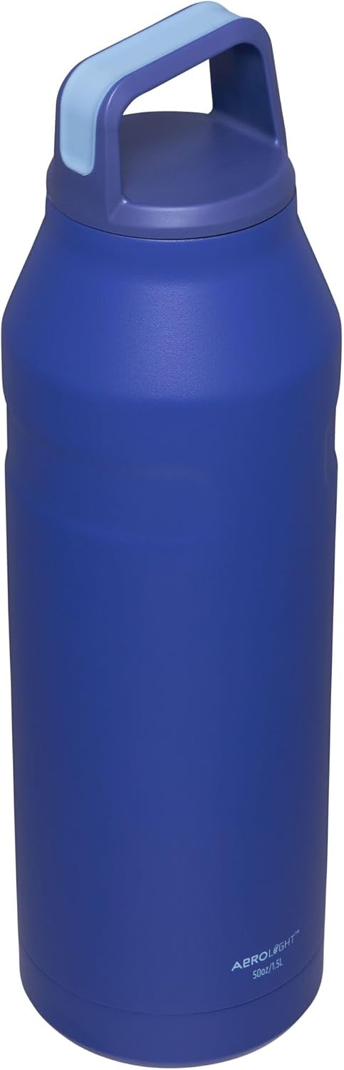 image:imageStanley IceFlow Cap and Carry Water Bottle Wide Mouth Twist Lid Lightweight amp Leakproof for Travel amp Sports Insulated Stainless Steel BPAFreeLapis