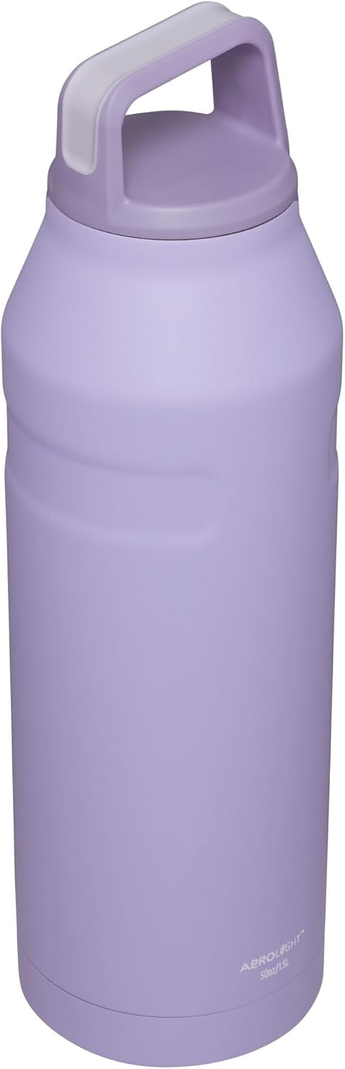 image:imageStanley IceFlow Cap and Carry Water Bottle Wide Mouth Twist Lid Lightweight amp Leakproof for Travel amp Sports Insulated Stainless Steel BPAFreeLavender