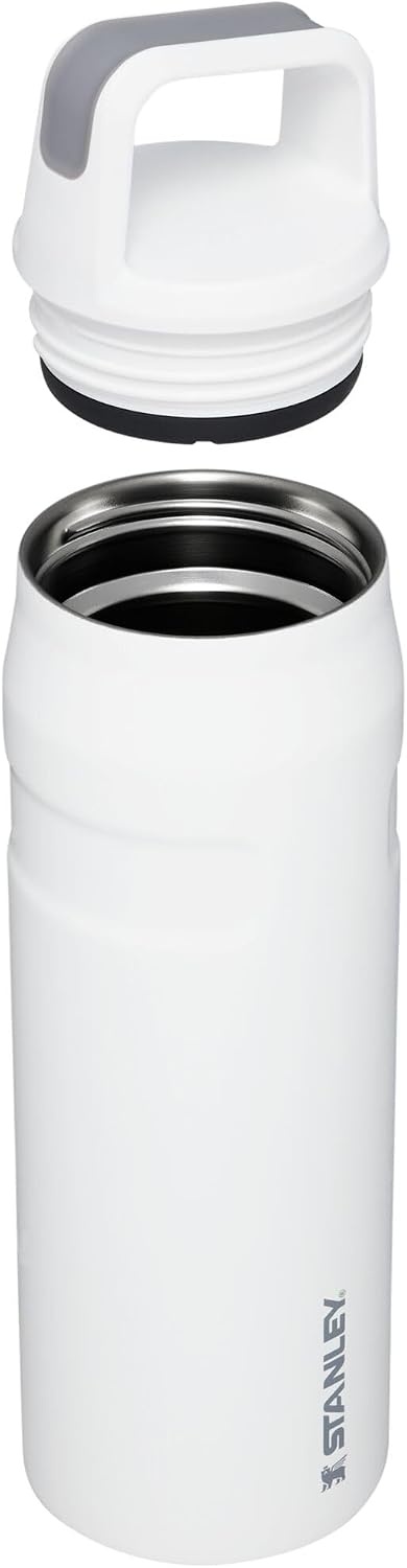 image:imageStanley IceFlow Cap and Carry Water Bottle Wide Mouth Twist Lid Lightweight amp Leakproof for Travel amp Sports Insulated Stainless Steel BPAFreePolar
