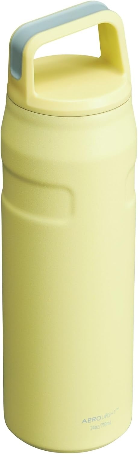 image:imageStanley IceFlow Cap and Carry Water Bottle Wide Mouth Twist Lid Lightweight amp Leakproof for Travel amp Sports Insulated Stainless Steel BPAFreePomelo