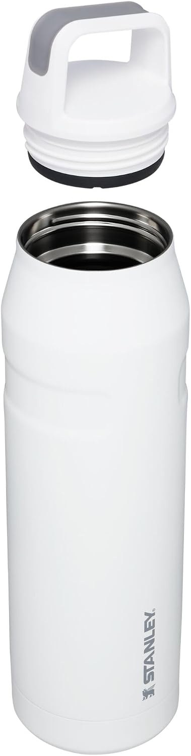 image:imageStanley IceFlow Cap and Carry Water Bottle Wide Mouth Twist Lid Lightweight amp Leakproof for Travel amp Sports Insulated Stainless Steel BPAFreePolar