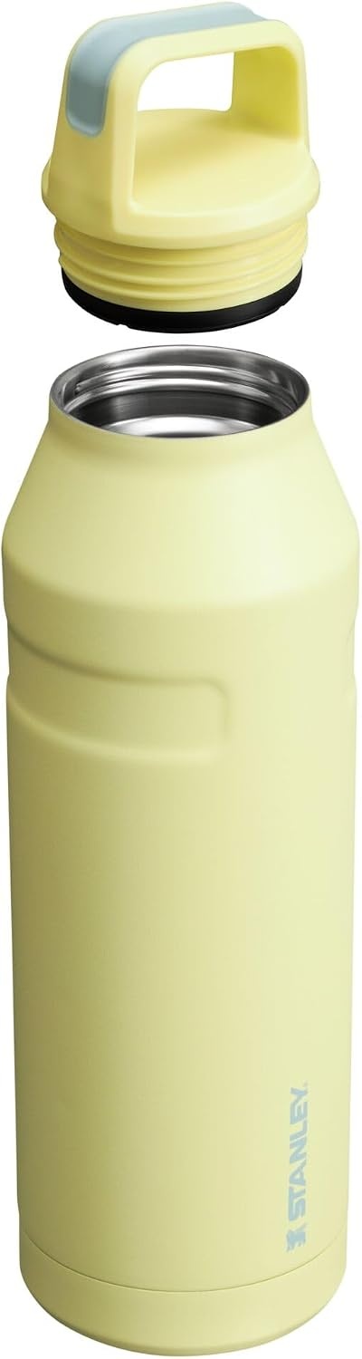 image:imageStanley IceFlow Cap and Carry Water Bottle Wide Mouth Twist Lid Lightweight amp Leakproof for Travel amp Sports Insulated Stainless Steel BPAFreePomelo