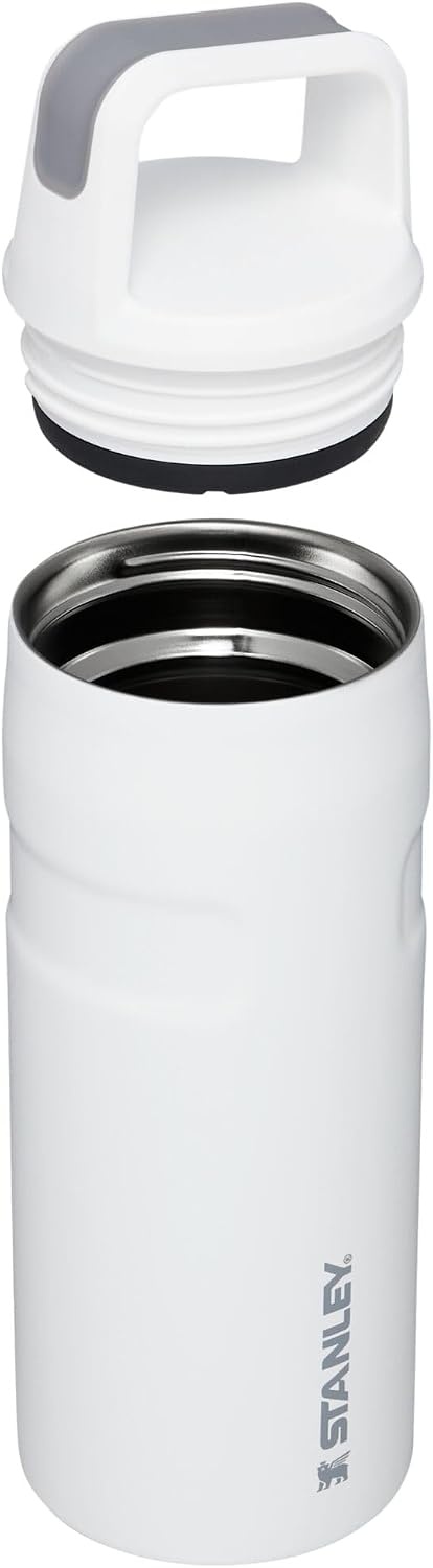 image:imageStanley IceFlow Cap and Carry Water Bottle Wide Mouth Twist Lid Lightweight amp Leakproof for Travel amp Sports Insulated Stainless Steel BPAFreePolar