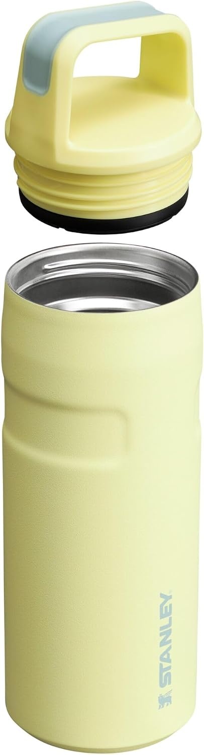 image:imageStanley IceFlow Cap and Carry Water Bottle Wide Mouth Twist Lid Lightweight amp Leakproof for Travel amp Sports Insulated Stainless Steel BPAFreePomelo